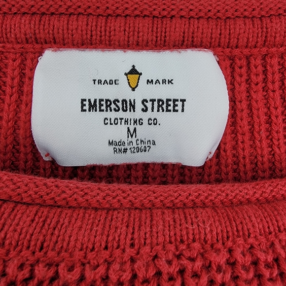 Emerson Street Clothing Co Sz Medium Alabama Crimson Tide Red and White Sweater - Picture 3 of 9